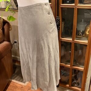 Suede Gray Women's Skirt NWT
